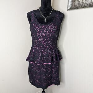 Heartsoul black peplum lace  Large